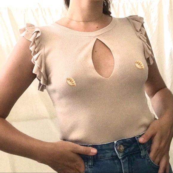 Express Ruffle Knit Top - Picture 5 of 5